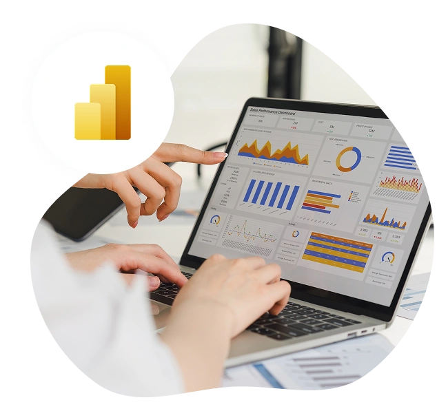 Visualisation des indicateurs clés de performance logistique via un tableau de bord Power BI connecté à LogiSync.